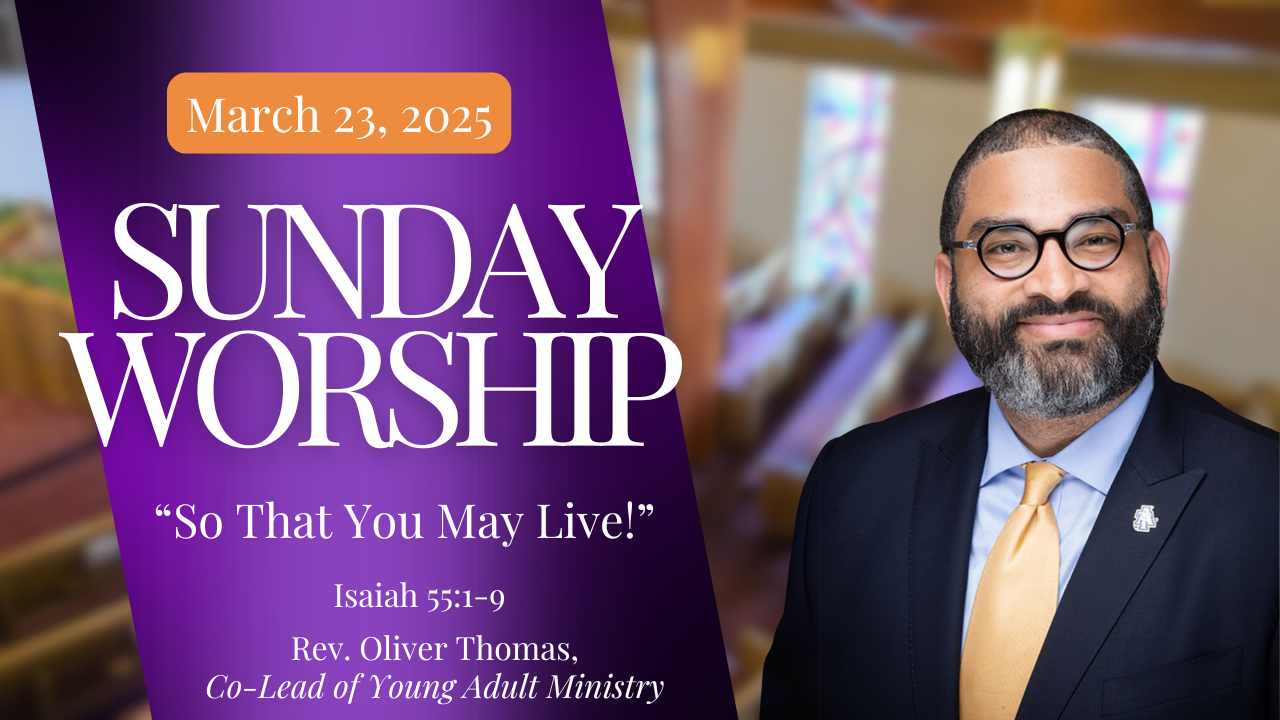 Rev. Thomas and title of sermon